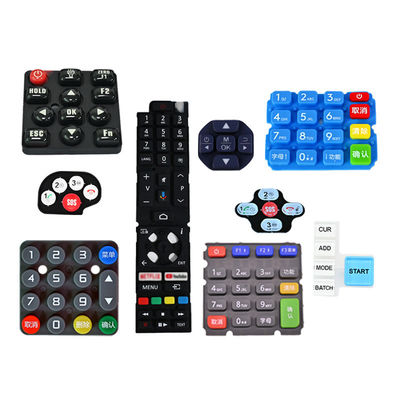 ซื้อ ปุ่มซิลิโคนยางที่กําหนดเอง ปุ่มไฟฟ้าอิเล็กทรอนิกส์ OEM online manufacture