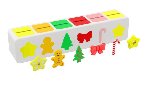 กล่องการจัดอันดับของของเล่นปริศนา Montessori สําหรับเด็ก