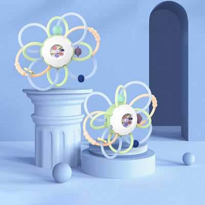 ฟันซิลิโคนเด็กบด Stick Baby Bite Music Toy Manhattan Hand Grab Ball