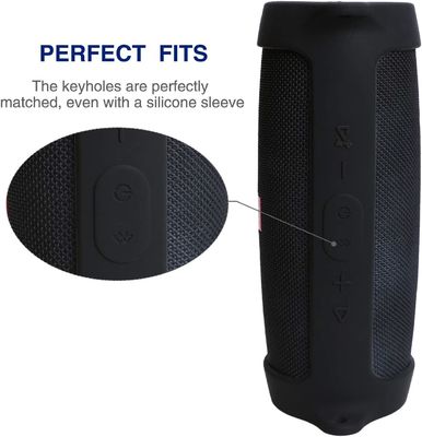 ฝาครอบป้องกันซิลิโคนป้องกันการชนกันของลำโพง Bluetooth มัลติฟังก์ชั่นสำหรับฝาครอบซิลิโคนอ่อนนุ่มแบบพกพาของลำโพง