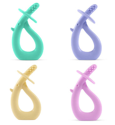 ใหม่ Swan Baby Tooth Gel เครื่องบดฟันเด็กแรกเกิดแม่และทารกอุปกรณ์ Soothing Bite Gel Tooth Grinder