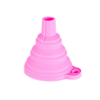 สินค้าอาหาร สีซิลิโคน Funnel เครื่องกระจายของเหลว เครื่องมือครัวขนาดเล็ก อุปกรณ์เสริม Folding Silicone Folding Funnel